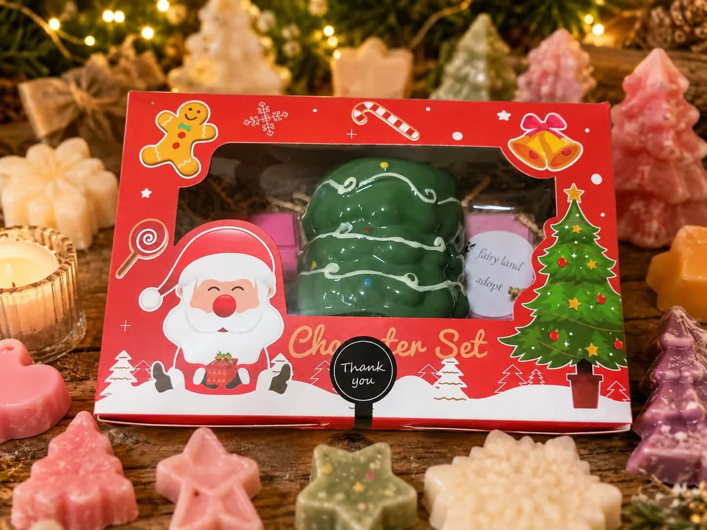 coffret sapin de noël  2 tablette fondants parfumées