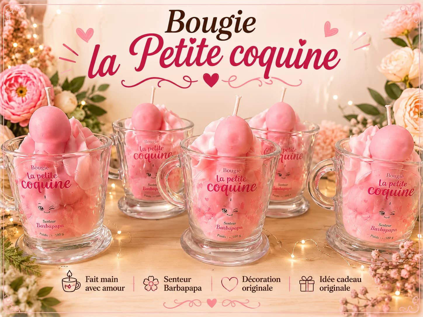 bougie la petite coquine senteur barbapapa